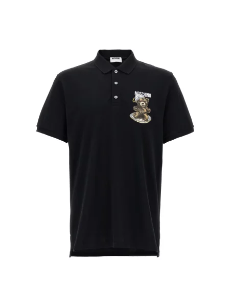 Koszulka polo Moschino czarna