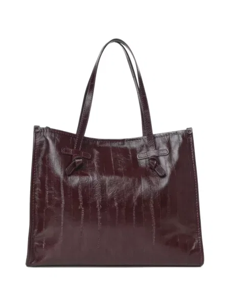 Shopperka Gianni Chiarini skórzana fioletowa