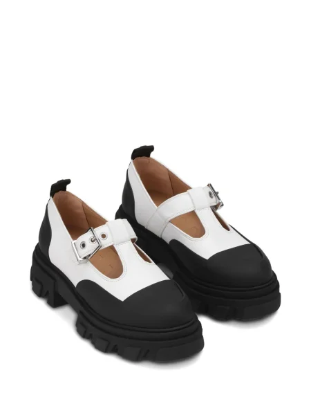 Loafers Ganni με πλατφόρμα με αγκράφα μαύρο