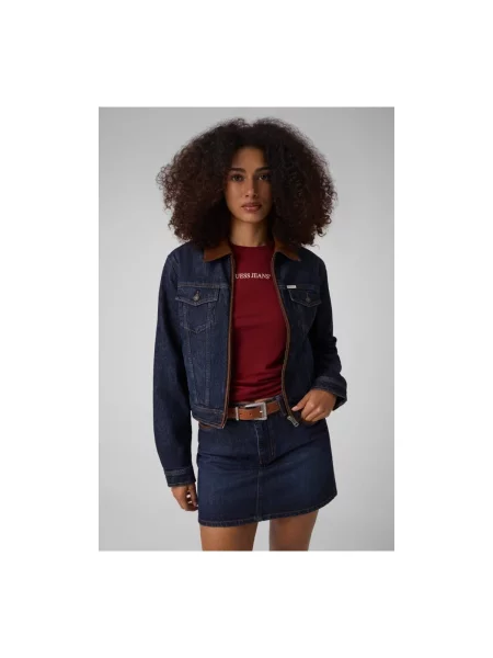 Guess Jeans Geacă de blugi Bleumarin albastru
