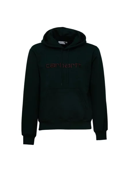 Bluza z kapturem Carhartt Wip z kapturem zielona