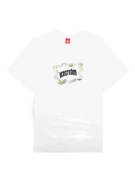 Scurt tricou Icecream alb