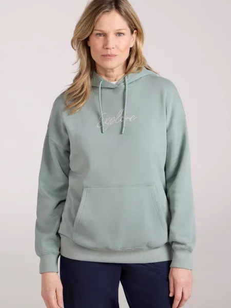 Bluza z kapturem Explore z nadrukiem Green zielona