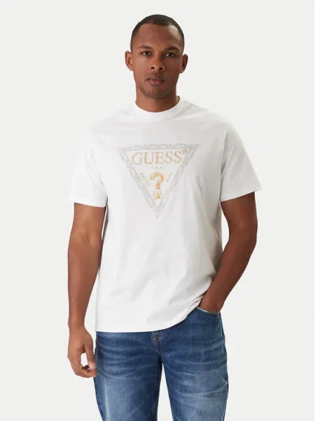 Guess Tricou alb