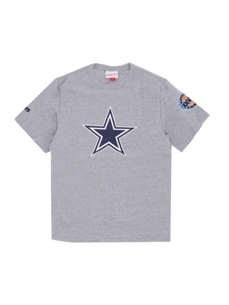 Koszulka Mitchell & Ness z logo szara