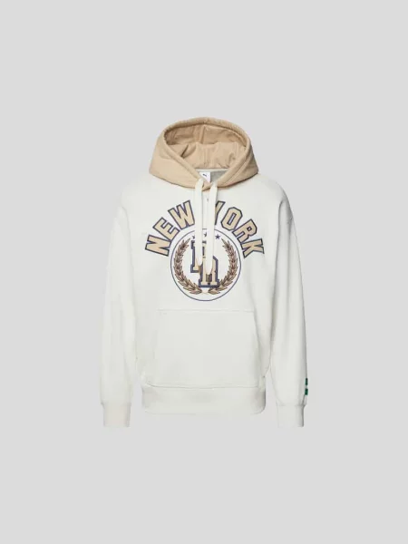 Bluza z kapturem z bawełny RHUIGI X PUMA beżowa
