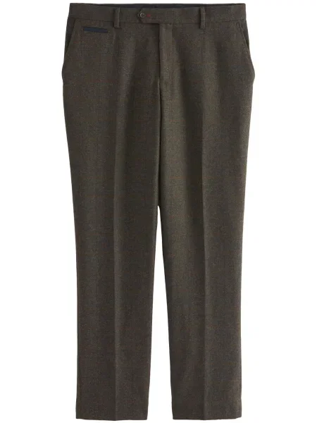 Next Pantaloni cu dungă închis / sepie / verde pin albastru