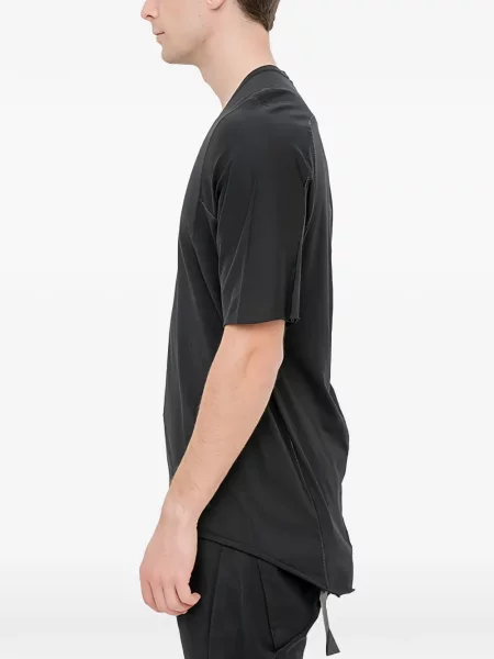 Tricou 69 By Isaac Sellam cu decolteu rotund negru