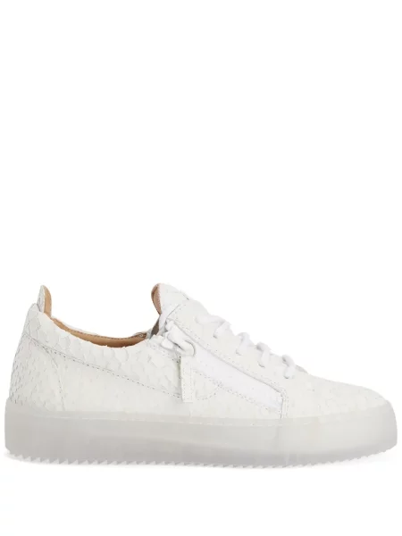Sneakerși Giuseppe Zanotti Frankie din piele alb