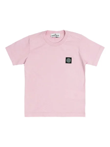 Koszulka dziecięca Stone Island różowa