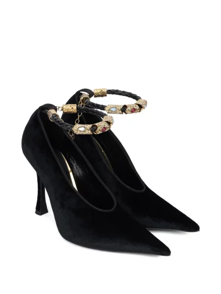 Pantofi cu toc Roberto Cavalli negru
