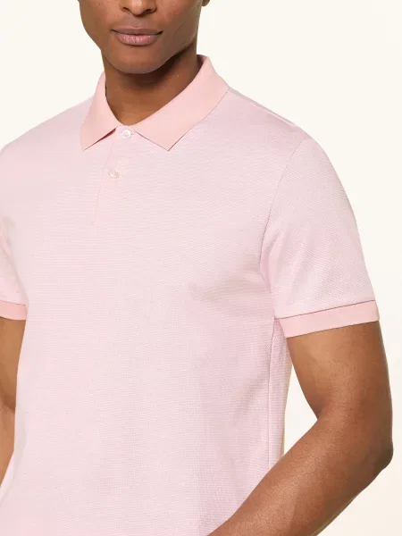 Boss Piqué Polokošile Parlay světle růžová bílá