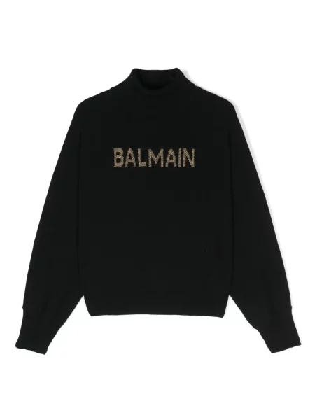 Sweter dziecięcy Balmain czarny