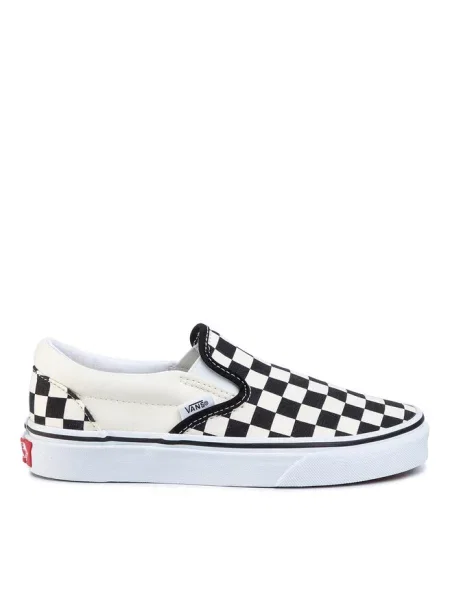 Vans Buty Mężczyzna 44 EU trampki slip-on w kratkę z płótna biały