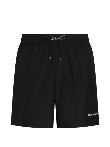Slip de baie Dolce & Gabbana din canvas negru