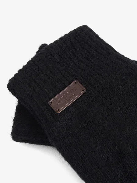 Barbour Prstové rukavice čierna