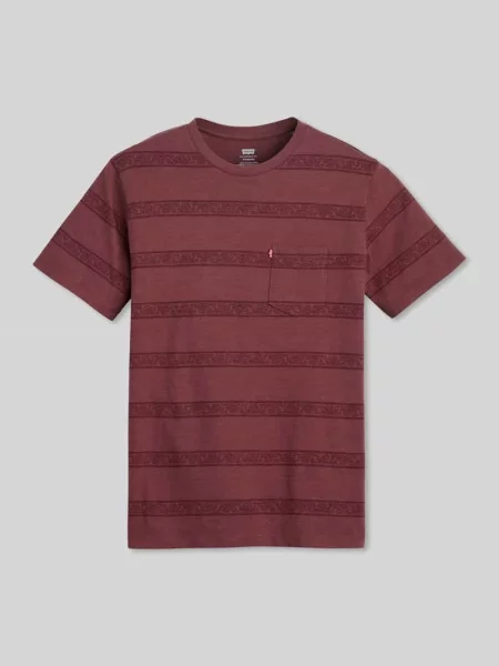 T-shirt o kroju regular fit z okrągłym dekoltem Levi's czerwona