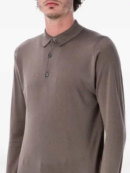 Tricou polo John Smedley maro