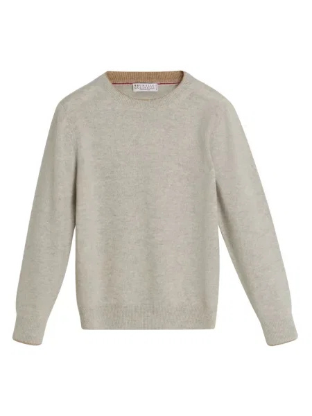 Sweter dziecięcy Brunello Cucinelli szary
