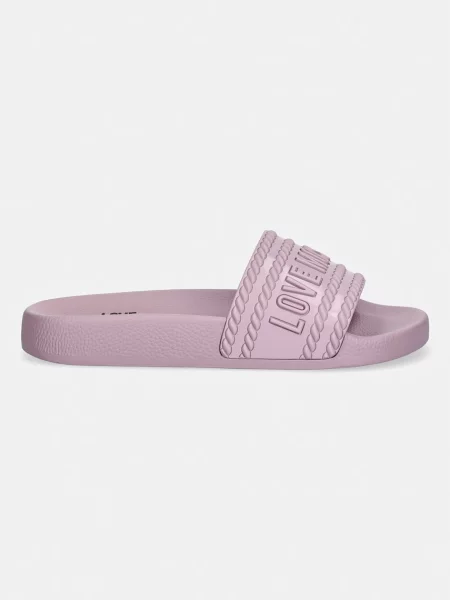 Love Moschino natikači bazenski roza