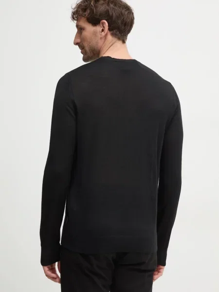 Sweter Armani Exchange wełniany czarny