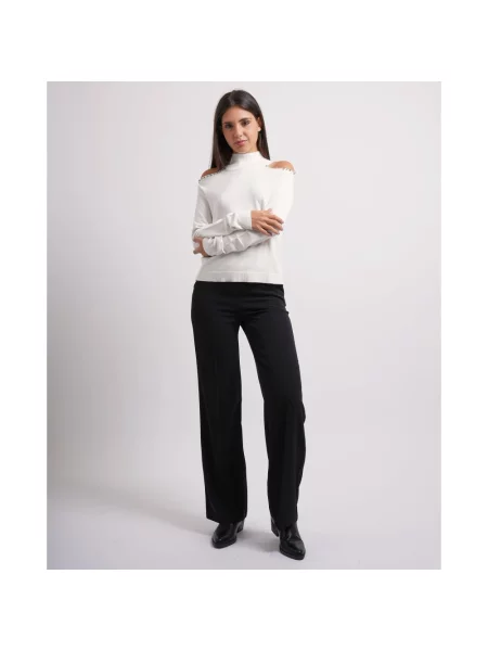 Sweter z golfem Relish biały