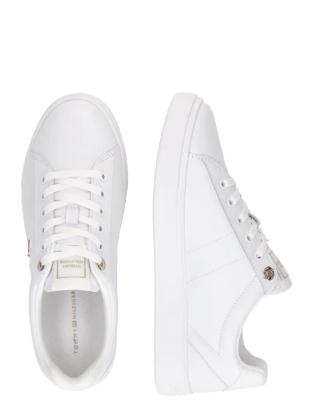 Sneakerși Tommy Hilfiger din piele alb