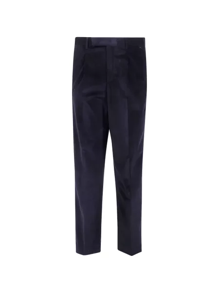 Pantaloni Pt Torino de catifea cord albastru