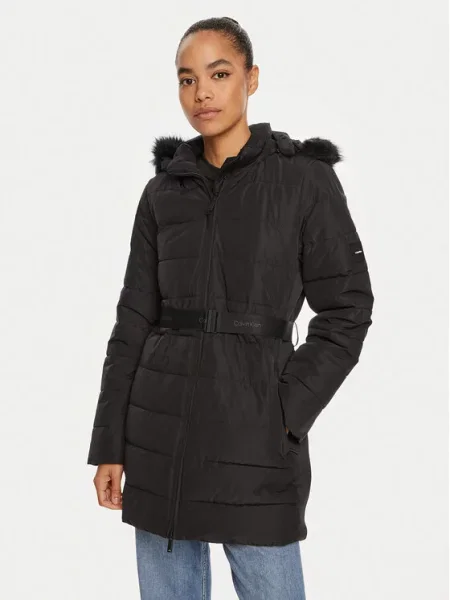 Calvin Klein Παλτό χειμωνιάτικο μαύρο