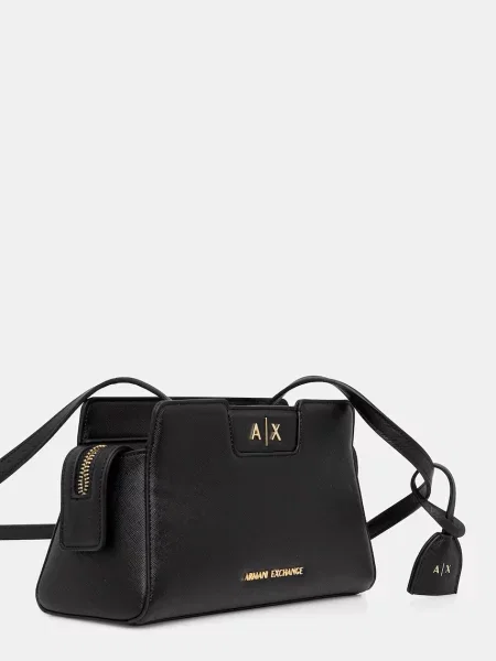 Armani Exchange crossbody torbica črna