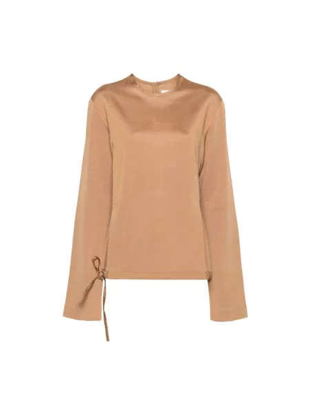 Top Jil Sander brązowy
