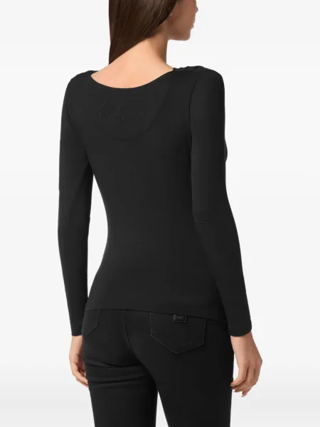 Top Philipp Plein lung negru
