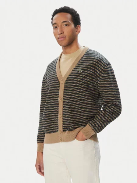 Lacoste Kardiganas ruda