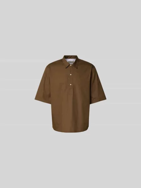 Koszula casualowa w kroju relaxed fit z kołnierzykiem typu kent Officine Generale