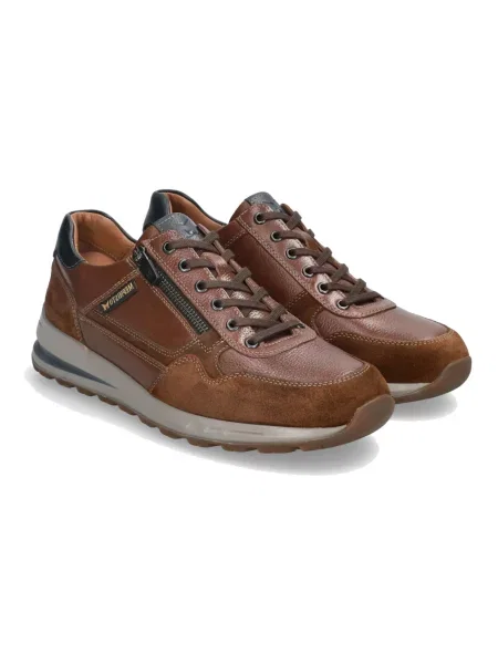 Sneakersy Mephisto skórzane brązowe