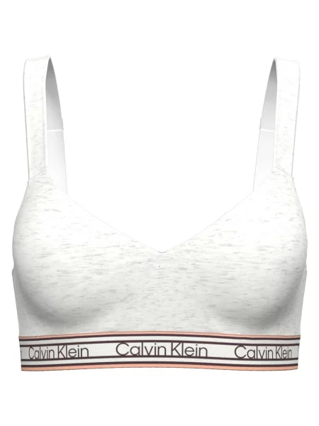 Sutien bralette Calvin Klein Jeans alb