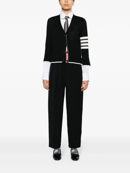 Cardigan Thom Browne de lână negru