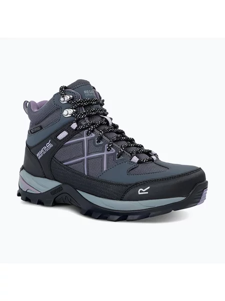Bocanci de trekking pentru bărbați REGATTA Samaris III seal grey/purple gri