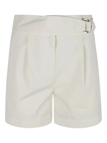 Pantaloni scurți Burberry cu cataramă alb