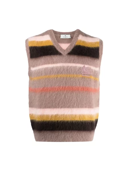 Kamizelka Etro wełniana w paski