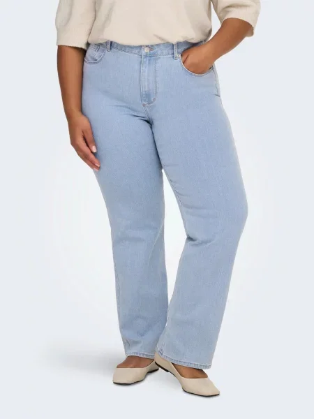 ONLY Carmakoma Jeans CARSNOW deschis albastru