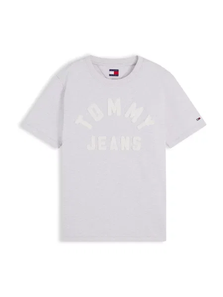 Tommy Jeans Tricou gri amestecat alb