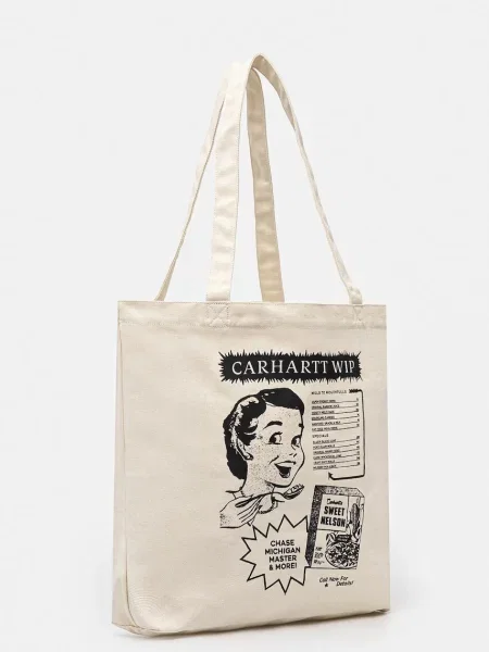 Τσάντα Carhartt WIP Canvas Graphic Tote μπεζ
