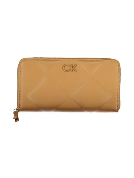 Portfel Calvin Klein elegancki brązowy