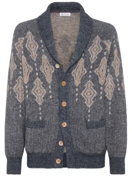 Kardigan Brunello Cucinelli niebieski