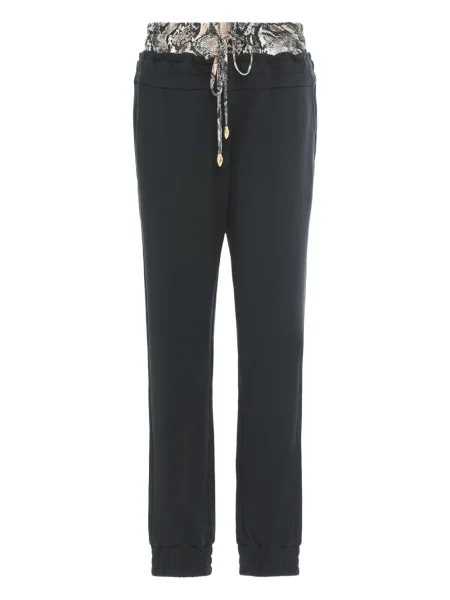 Pantaloni Just Cavalli cu imagine negru