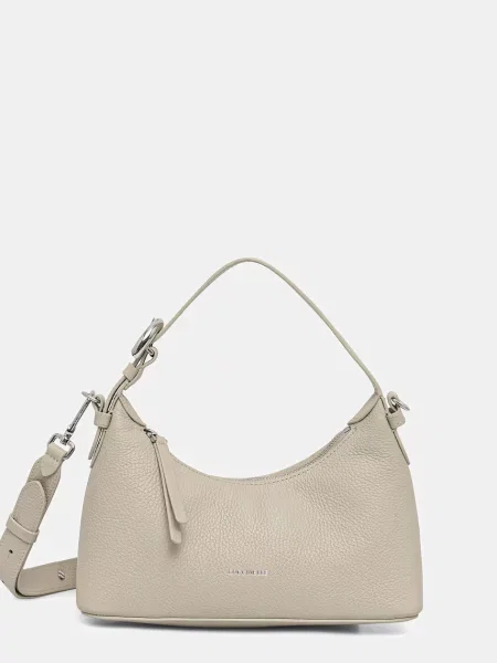 Coccinelle geantă crossbody pentru femei din piele bej
