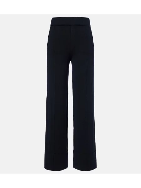Pantaloni Jardin Des Orangers de lână negru