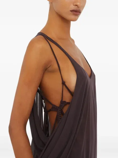 Rochie maxi Christopher Esber de costum maro