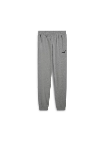 Spodnie Essentials z logo No. 1 z dżerseju PUMA szare